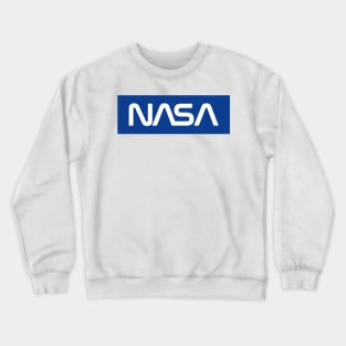 NASA Box Logo - Blue 2 Crewneck Sweatshirt